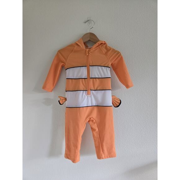 12-18 Months Finding Nemo Hooded Rashgaurd Outfit - Picture 7 of 7